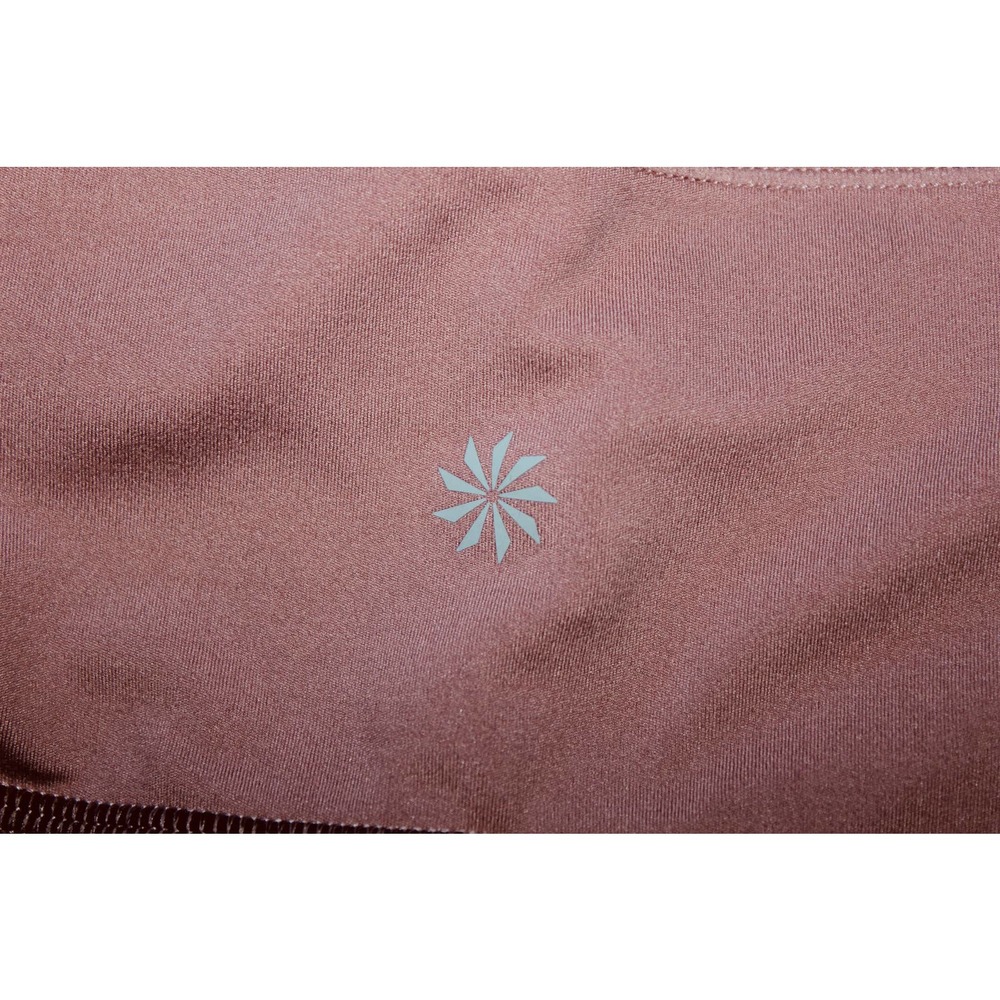 Womens Athleta Chroma 7/8 Tights Red Pink Athletic Cropped Capri Leggings Size M - Picture 3 of 7